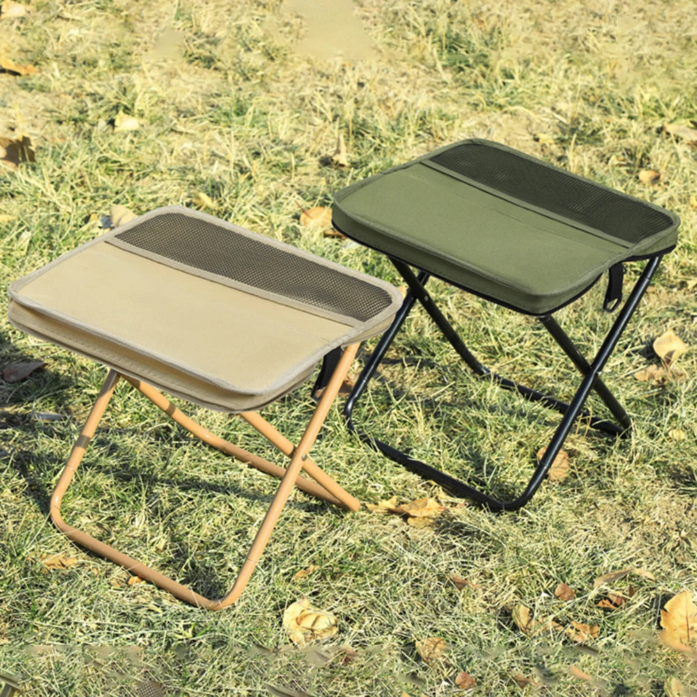 Foldable Portable Backpack Stool with Carry Bag – Lightweight Mini Outdoor Chair